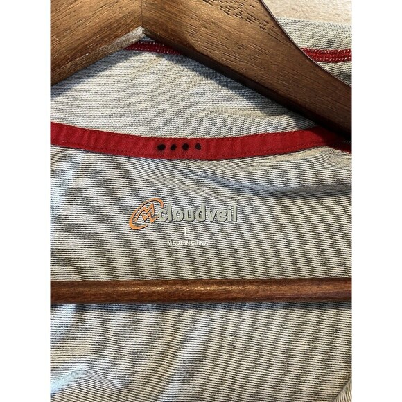 Cloudveil Shirt Men’s L Large Gray 1/4 Zip Base Layer Cotton Blend Long Sleeve - Picture 7 of 7